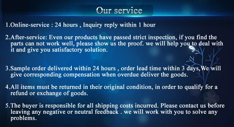 our service