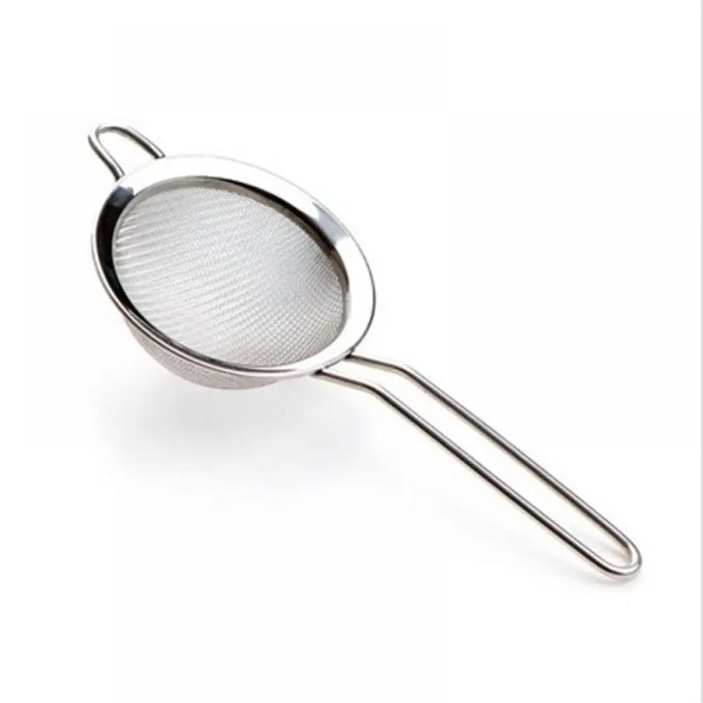 

Stainless Steel Kitchen Pastry Tools Stainless Steel Baking Tools Mesh Wire Flour Handheld Screen Mesh Strainer Flour Sieve