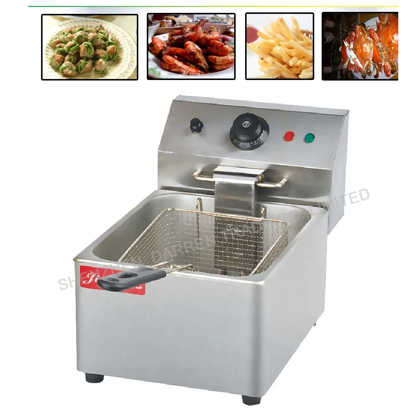 1PC Single cylinder sieve electric fryers FY 6L 220V/2.5KW temperature