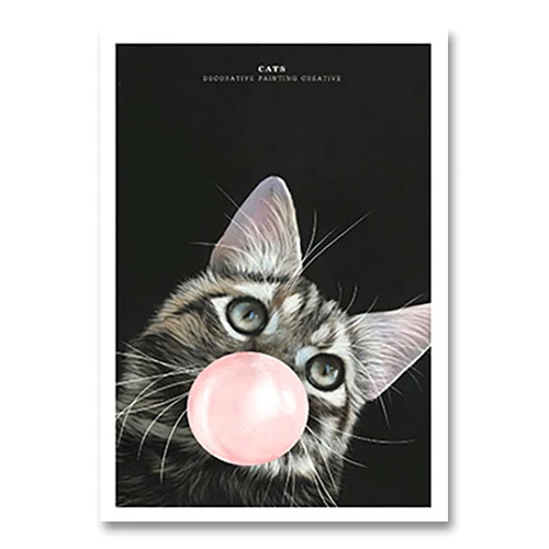 NUOMEGE-Nordic-Animal-Pet-Cute-Cat-Poster-Print-Minimalist-Wall-Art-Canvas-Painting-Blowing-Bubbles-Picture.jpg_640x640