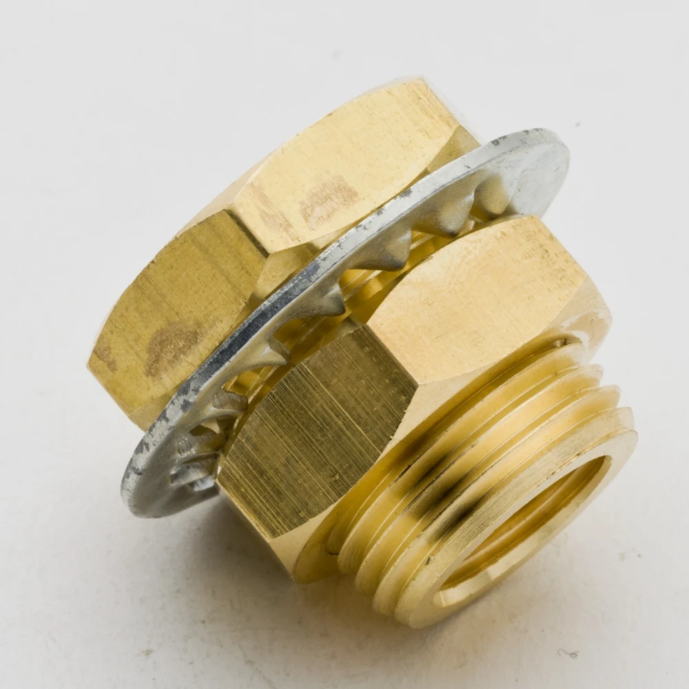 Латунный трубный шланг соединительная муфта 2 шт. 1/4 &quot3/8&quot NPT Мужская нить