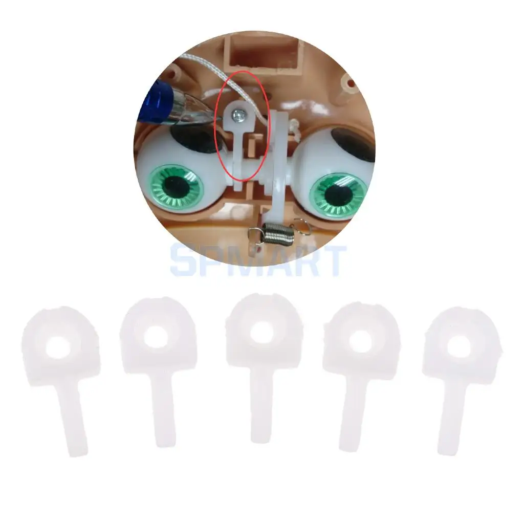 

5 Pieces Eye Mechanism T Fixer Bar for 12inch Neo for Blythe for Azone Doll Custom - Fixed Eye Mechanism Inside Face Shell