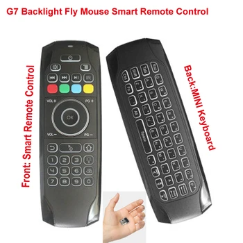 

Cabzty G7 backlight flying mouse 2.4G double-sided flying squirrel wireless keyboard Mini keyboard sense remote control