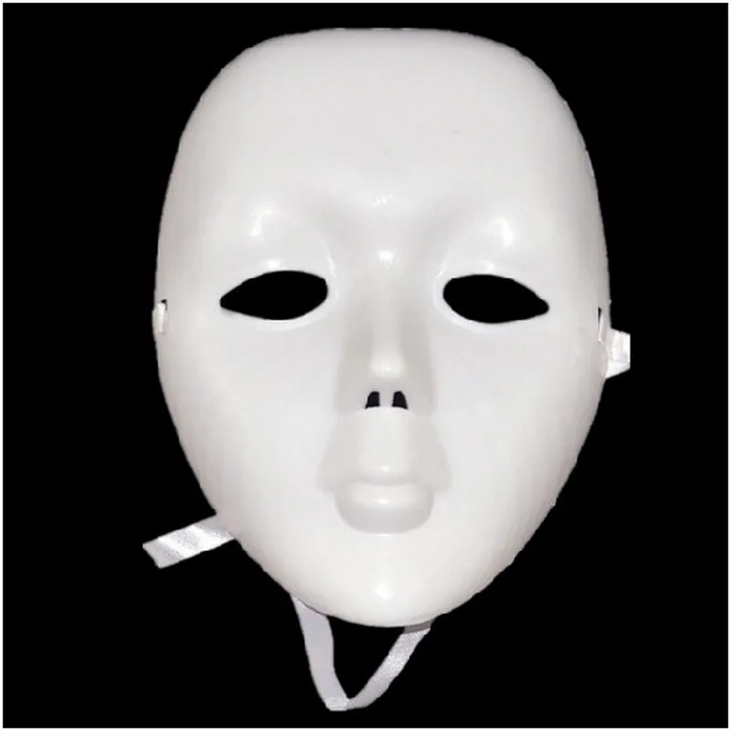 by DHL or EMS 1000 pcs DIY Scary White Face Mask for Halloween