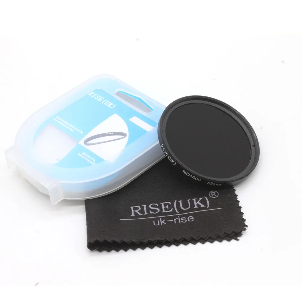 

freeshipping RISE(UK) 52mm ND1000 Optical Slim Neutral Density ND 1000 Lens Filter for SLR DSLR
