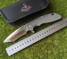 

kevin john VENOM XM24 S35vn blade Flipper folding knife ball bearing Titanium hunting outdoor survival pocket knives EDC tools