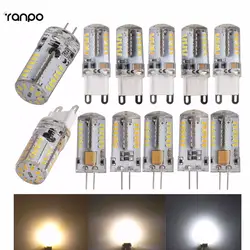 G4 G9 LED Лампы переменного/dc10-20v AC110/220 В силиконовые Средства ухода за кожей хрустальная люстра 57leds Spotlight пузырь топ освещение теплый/холодный