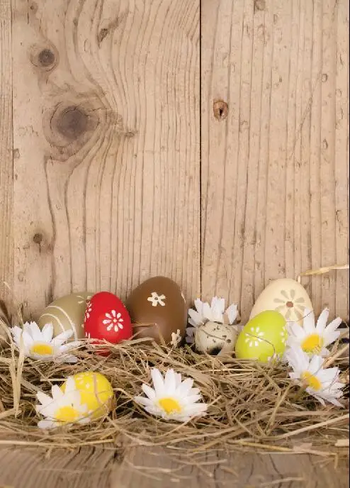 

SHENGYONGBAO Vinyl Custom Photography Backdrops Prop Easter day wooden theme Photo Studio Background SYO-34
