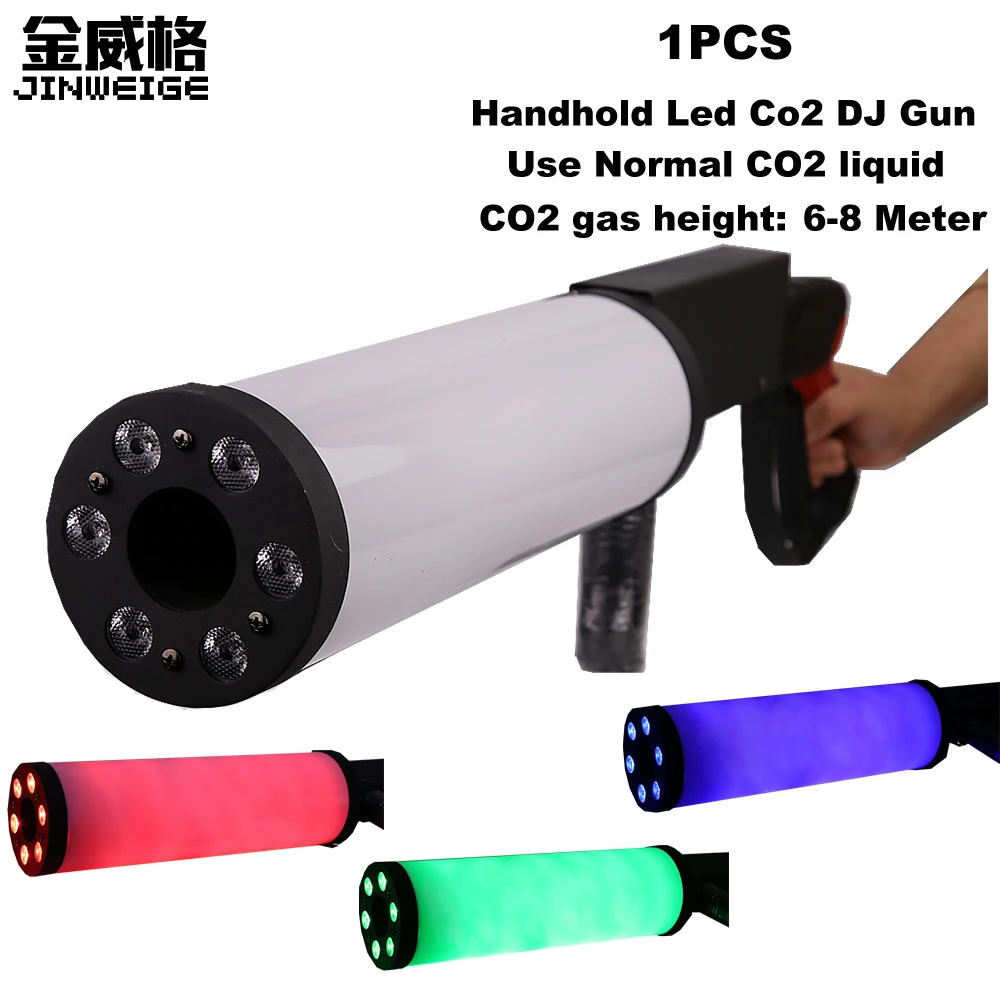 Free Shipping Handheld LED CO2 Gun Co2 Jet Machine Special Effects