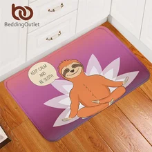 Постельные принадлежности Outlet Folivora мягкий ковер цветочный мультфильм коврик животное Ленивец микрофибра ковер медитация в позе лотоса напольный коврик для ванной комнаты