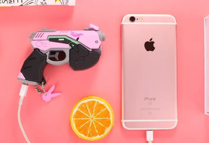 Мини часы над D. Va пистолет Hana песня DVA оружие косплей костюм реквизит аксессуары