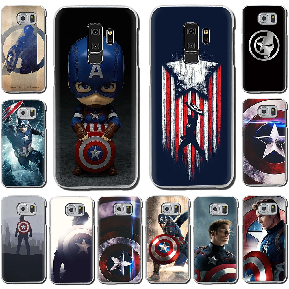 Жесткий чехол для телефона Marvel Captain America Iron Man Heroes Samsung Galaxy S6 7 Edge S8 9 Plus S10 E Note8 M10 20 30 |