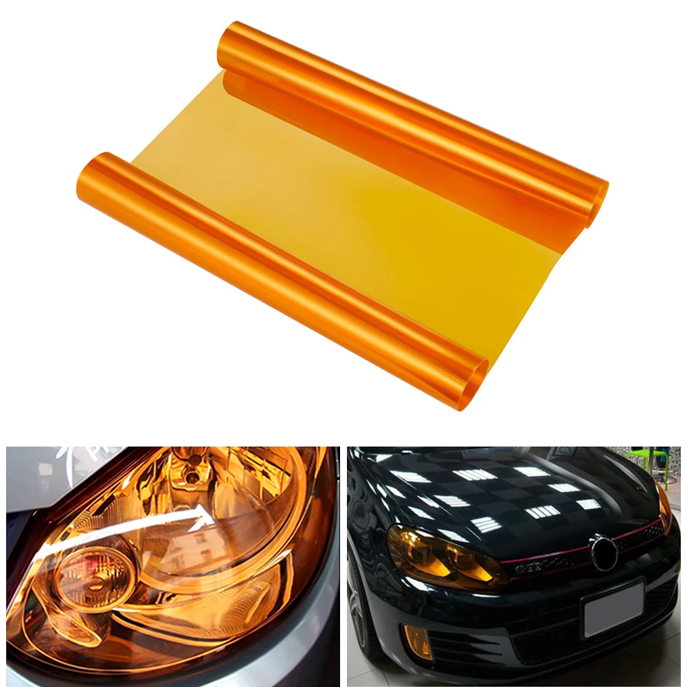 30x100cm Car Headlight Tail Light Tint Film Vinyl Wrap Sticker Decal Protector