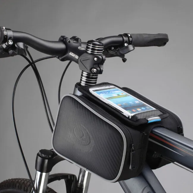 Портативная велосипедная верхняя рама, двойная сумка, подходит для 4,"-5,5" телефона, велосипедная седельная сумка