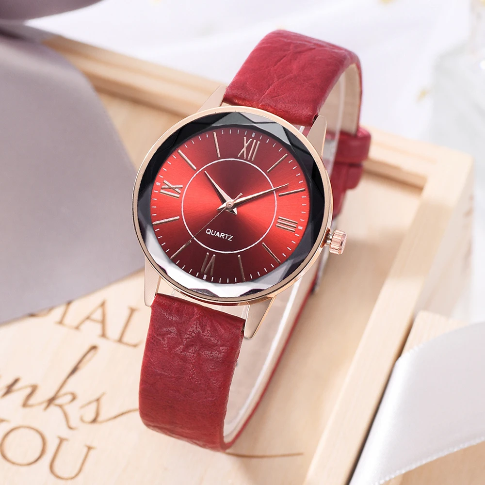 

Personality Casual Retro Watch Special Gift Best Selling Fashion PU Quartz Watch