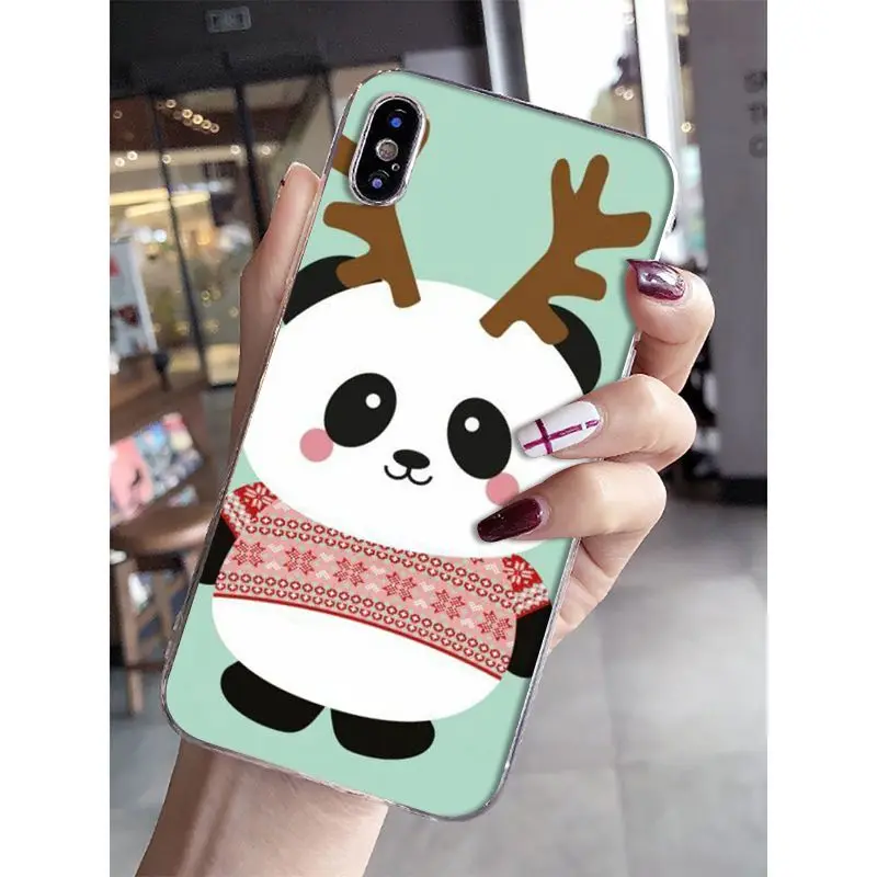 Babaite love funny panda Роскошный Уникальный Дизайн чехол для телефона iPhone 8 7 6 6S Plus 5 5S SE XR X XS