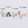 200pcs Gold Silve Small Cord End Tip Fold Over Three-wire Clasp Crimp Bead Cord Buckle Connector For Jewelry Making Supplies DIY ► Photo 3/6