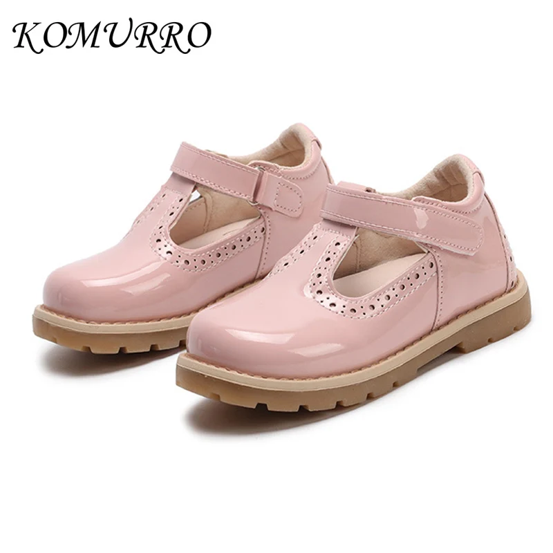 Kid Girls Leather Shoes Princess Spring Autumn Children's Shoes School Girl Casual England Retro Wedding Party Dance Shoes