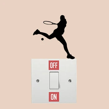 

Tennis Running Fashion Sport Vinyl Wall Decals Light Switch Stickers Home 5WS1198