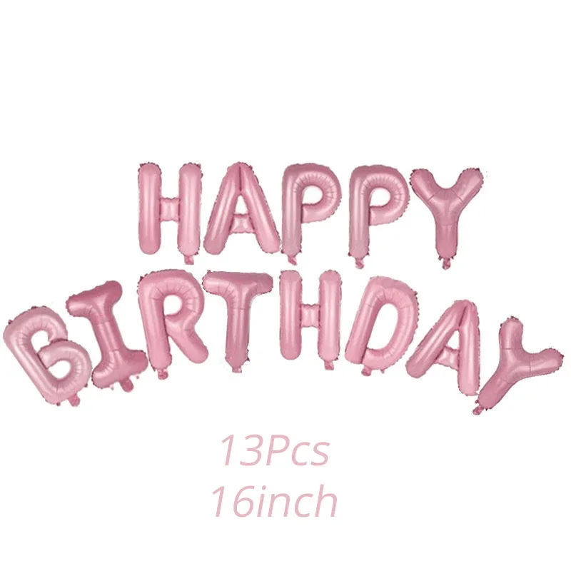 Вечерние баннеры на первый день рождения для маленьких мальчиков и девочек, 1 день рождения, 1 год, вечерние баннеры на день рождения - Цвет: 13pcs balloon