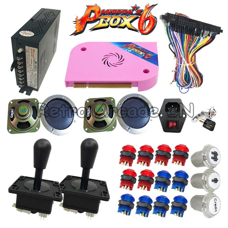 Newest 3D Tekken DIY kit with Pandora Box 6 pcb 1300 in 1 power supply joystick LED button For arcade game cabinet machine Newest 3D Tekken DIY kit with Pandora Box 6 pcb 1300 in 1 power supply joystick LED button For arcade game cabinet machine