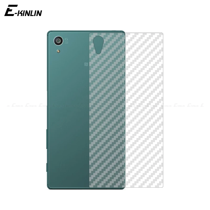 

Clear 3D Carbon Fiber Protective Back Film For Sony Xperia Z Z1 Z2 Z3 Z4 Z5 Compact L1 Plus Premium C4 Rear Screen Protector