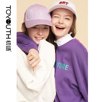 

Toyouth Women Sweatshirts Loose Hoodies 2019 Autumn Casual Letters Print Long Sleeve Pullovers Tops Female Tracksuit
