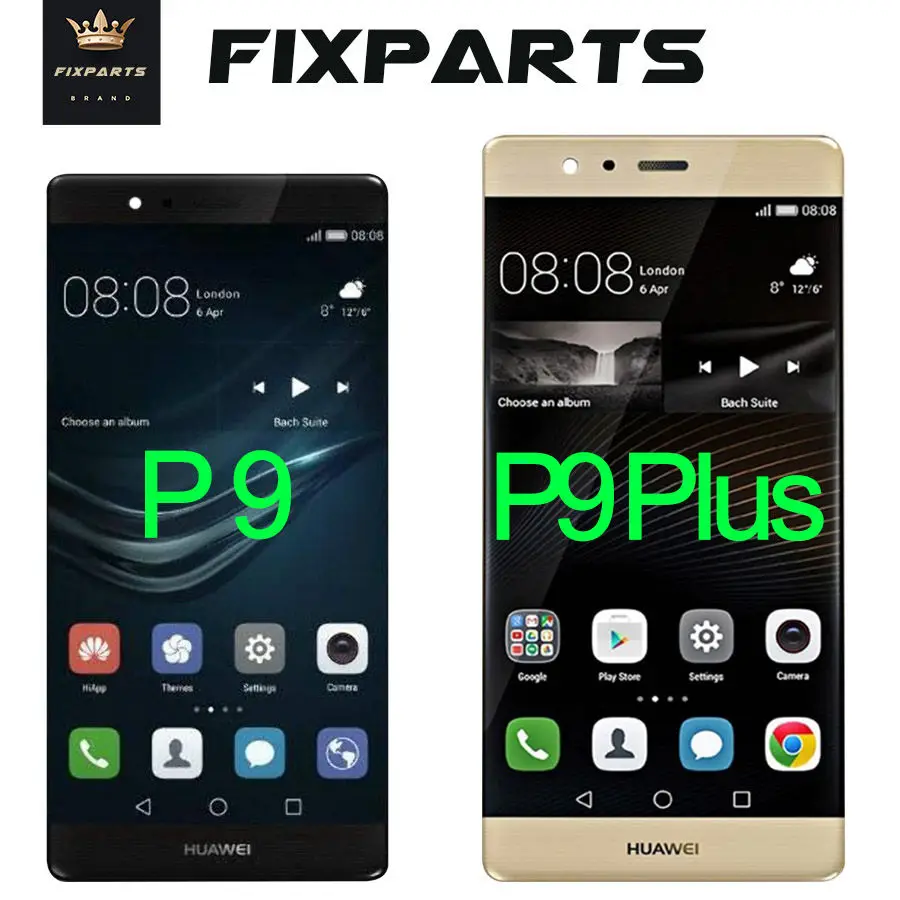 Vente 100 écran d origine HUAWEI P9 LCD affichage écran tactile numériseur assemblée HUAWEI P9 Plus affichage remplacer P9 Plus LCD EVA L09 L19