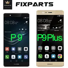 Digitalizador de pantalla táctil de pantalla LCD Original para HUAWEI P9 Plus, reemplazo de pantalla LCD EVA L09 L19