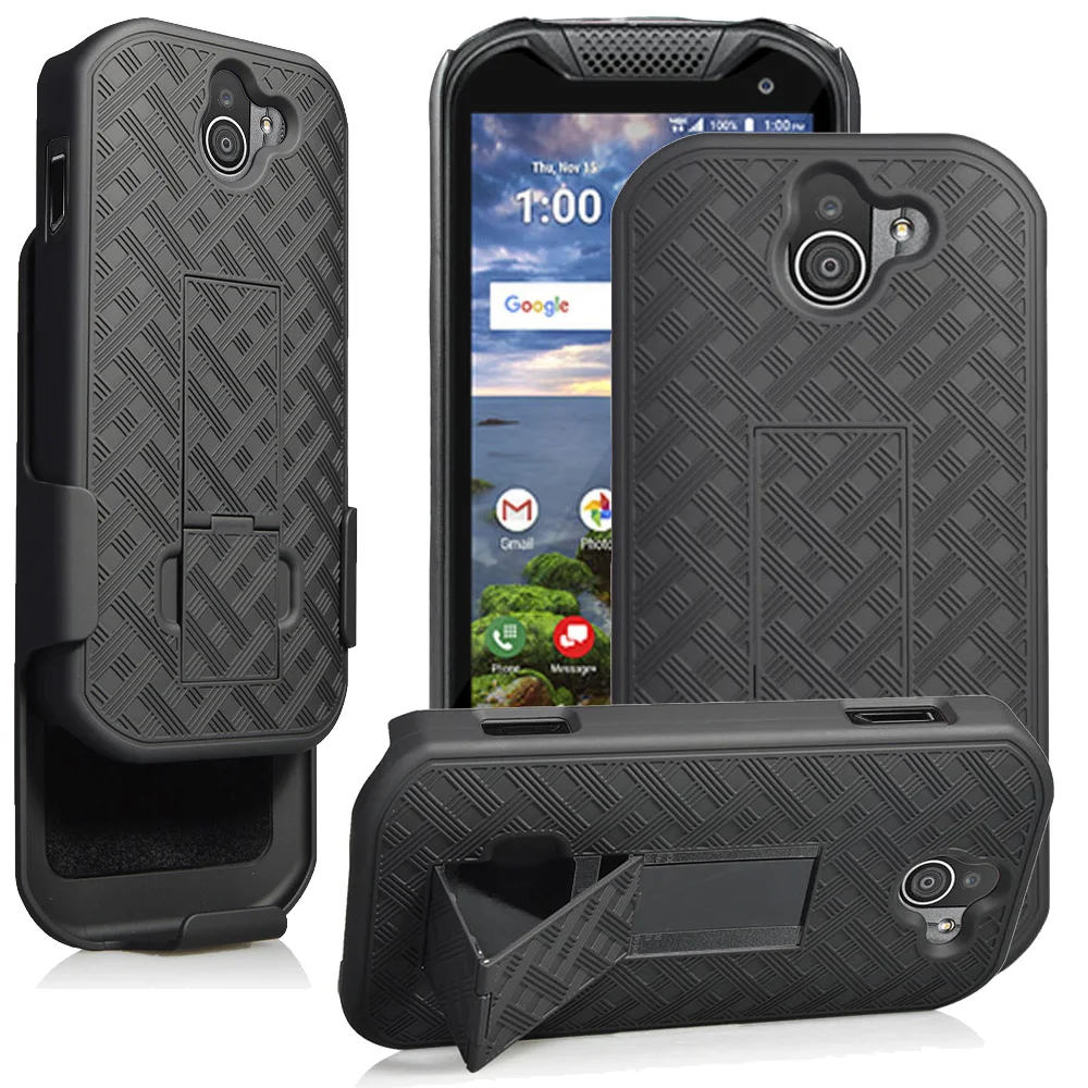 

For Kyocera Duraforce Pro 2 E6900 E6910 Heavy Duty Hybrid Rugged Case Belt Clip Swivel Holster Cover For Kyocera Duraforce Pro-2