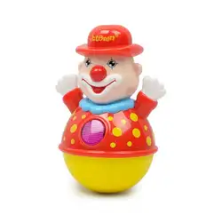 Смешной клоун стакан Электрический свет музыкальная игрушка для детей обучение маленьких детей Обучающие игрушки подарки