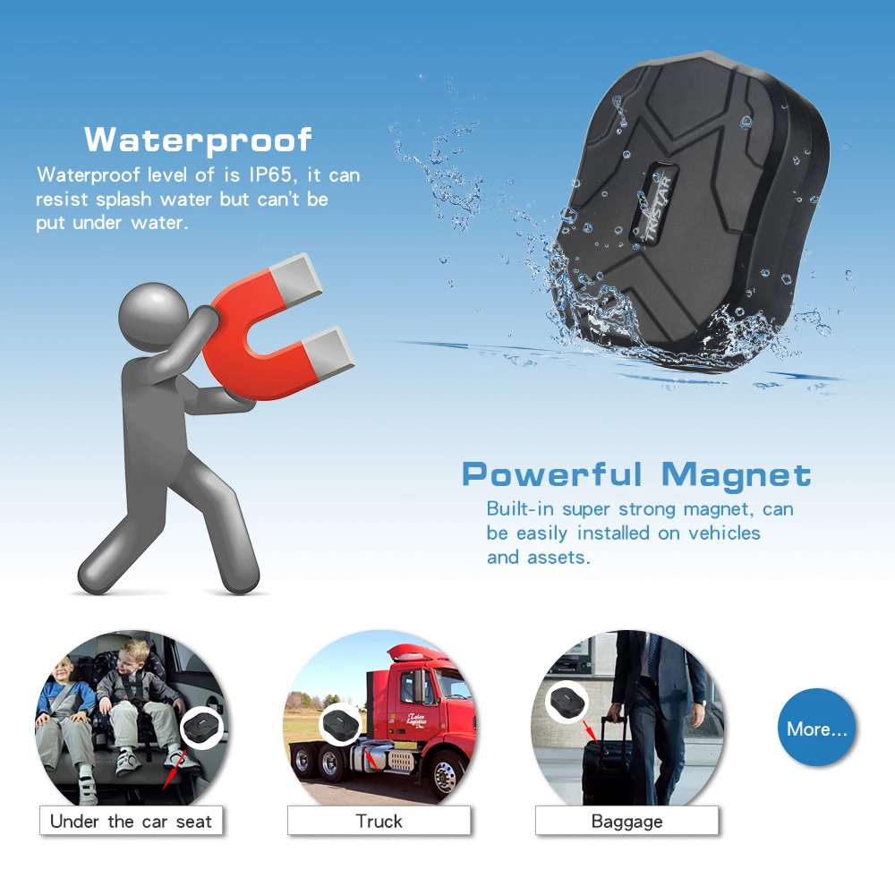 Negro viernes venta TK905 impermeable coche GPS rastreador imán espera 90 días en tiempo Real LBS posición Vida Libre seguimiento Negro viernes venta TK905 impermeable coche GPS rastreador imán espera 90 días en tiempo Real LBS posición Vida Libre seguimiento