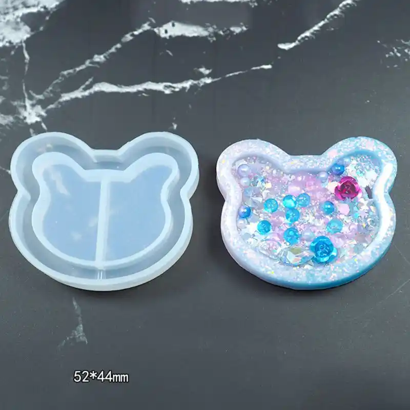 DIY Silicone Mold Crystal Cat Claw Moon Star Love Mould Pendant Silicone Mould Cat