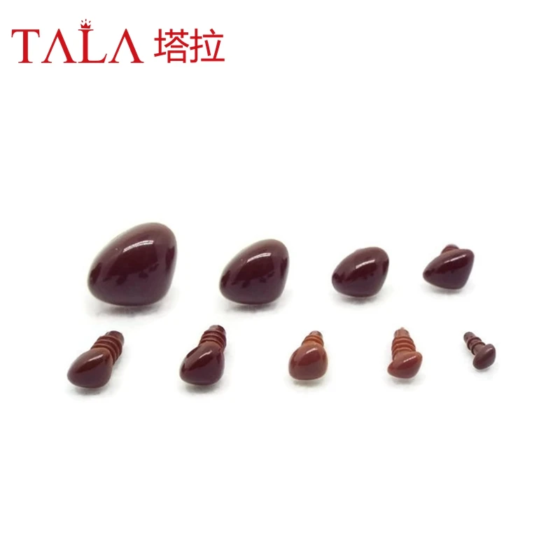 Triangle Brown Safety Noses For Toy 4.5mm/6mm/7mm/8mm/9mm/10mm/12mm/15mm/18mm plush doll accessories doll accessories