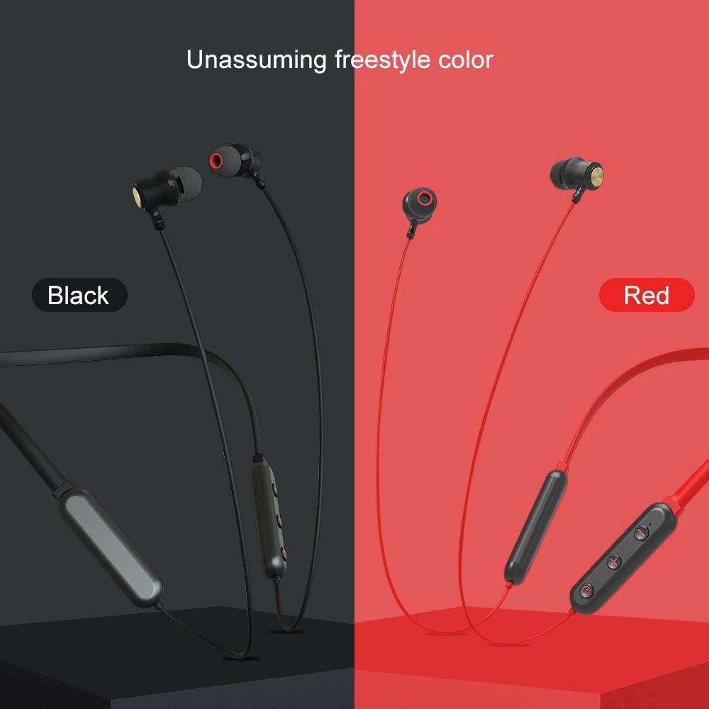 160mAh IPX4 Bluetooth V5.0 Magnetic Auto On  Off Earphone Handsfree Neckband (5)