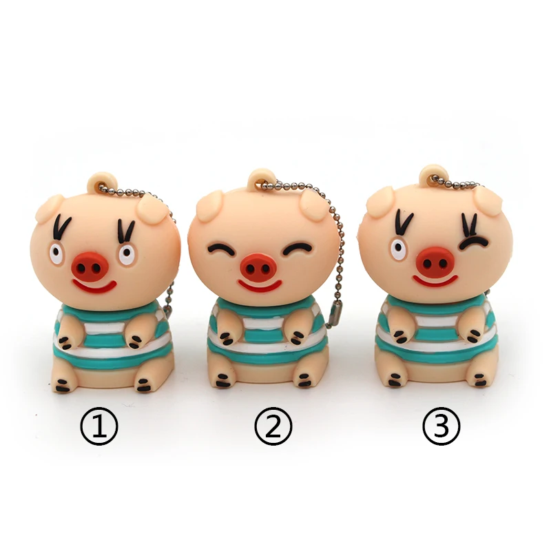 Новая стильная ручка Prive Cartoon Pig Pendrive 4G 8G 16 GB 32 GB 64 GB Usb флэш-накопитель USB 2,0 флэш-карта памяти мини-подарок Бесплатная доставка