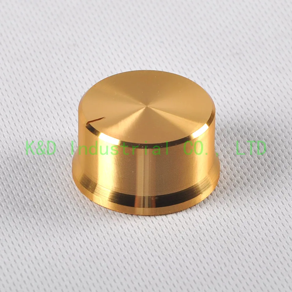 

4pcs Aluminum Gold Electric Guitar Control Knob Parts 36x20mm for Spline Shaft