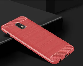

J4 Anti-Slip Case For Samsung Galaxy J6 2018 Shockproof Cover Carbon Fiber Phone Cases J7 Pro Case J7 2018 Cover Soft TPU
