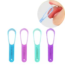 1pcs convenient and practical plastic Tongue scraper for Tongue coating cleaner care oral hygiene