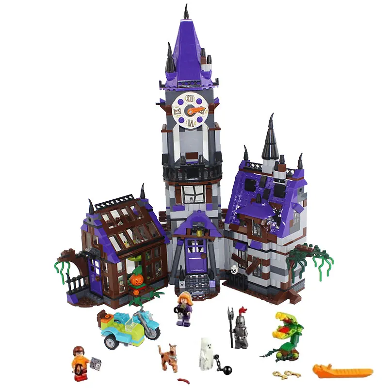 

860pcs Scooby Doo Mystery Mansion House Modle Diy Building Blocks Compatible with Legoingly 75904 Toys for Children Kids Gift