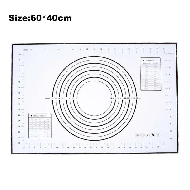 Антипригарный силиконовый коврик для выпечки коврик для замеса теста коврик для выпечки рулонный кондитерский коврик с чешуями кухонный инструмент для приготовления пищи