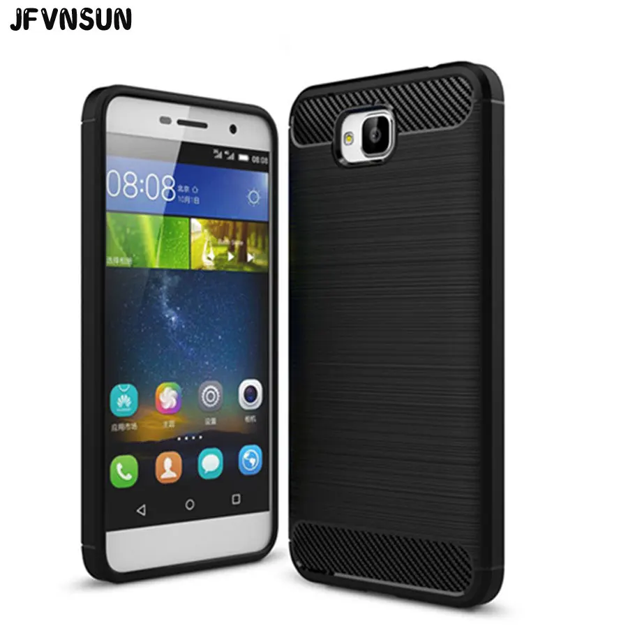 

Honor 4C Pro Case Luxury Brushed Rubber Case for Huawei Honor 4C Pro Cover Soft Silicone Rugged Armor 360 Full Protective Shell