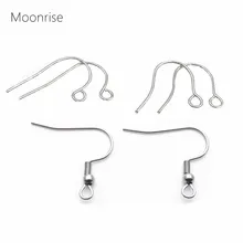 100 шт из нержавеющей стали провода уха гипоаллергенные серьги крючки для DIY ювелирных изделий Компоненты аксессуары HK039