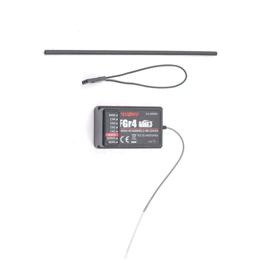 

OMESHIN 4CH Flysky Single Antenna Bidirectional Receiver FGR4 PPM/PWM/I Bus Output NB4