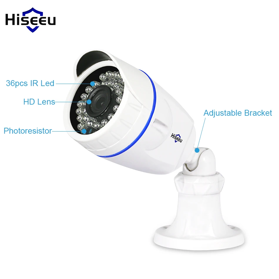 Hiseeu 800TVL 1000TVL ABS камера видеонаблюдения аналоговая ИК подсветка ночного видения