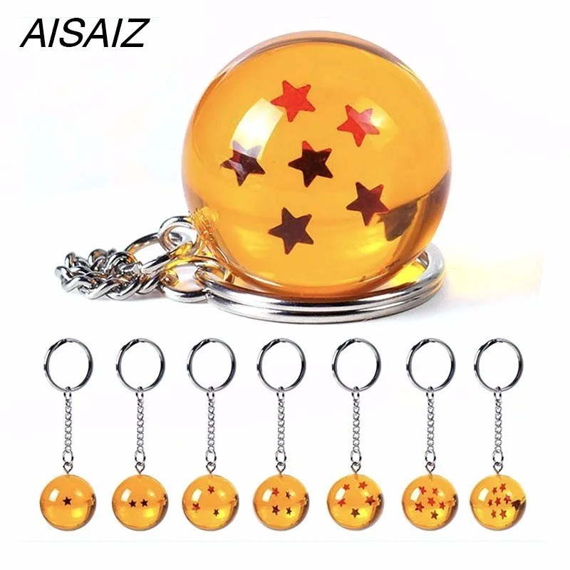 Из Аниме Goku Dragon Ball Супер брелок 3D 1-7 звезд Косплей хрустальный шар Коллекция