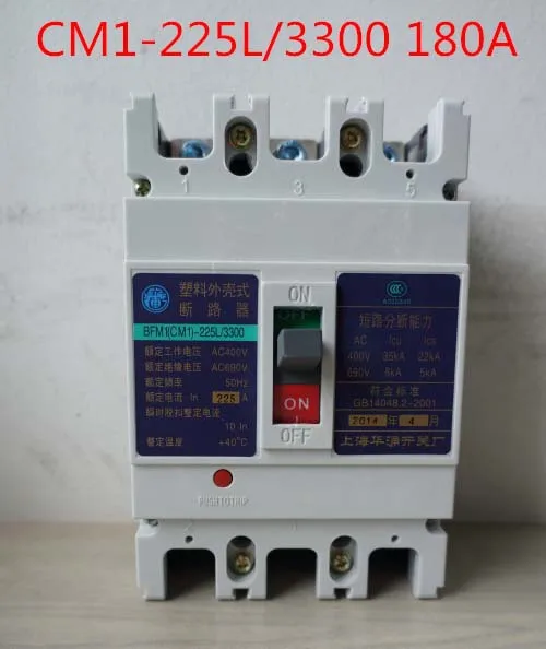 

Molded case circuit breaker /MCCB/ air switch CM1-225L/3300 180A 3P variety of current optional