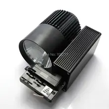 6 шт./лот 35 Вт COB светодиодный Трек освещение 4 жилы 3 фазы 35 Вт светодиодные прожекторы светодиод рельс лампы внутреннего освещения AC110V/220 V