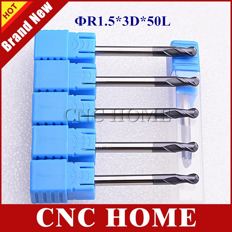 5PCS 4mm HRC45 2 flutes Tungsten Carbide End Mill milling cutter for aluminum