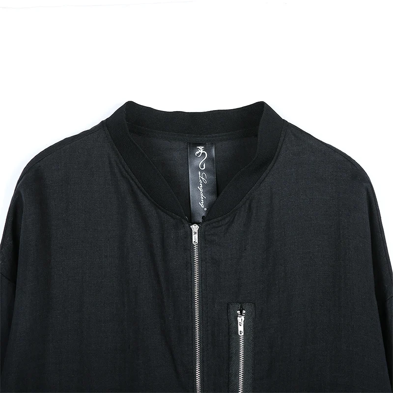 Lettre Tranchée Fermeture Longues Éclair Avec Black 180029 La Retour Poches Plus Taille Irrégulière Casual longdeng Manches Pleine Et Manteau 2019 Printemps Femmes gqpUY8Y